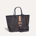 Goyard Saint Louis PM Bag Stripes and Lnitials